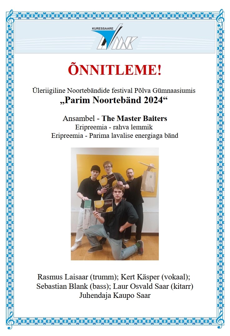 Parim Noortebänd 2024 – The Master Baiters