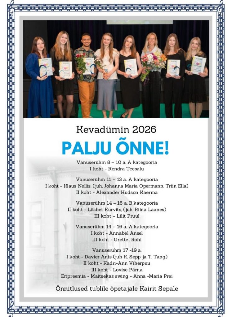 Kevadümin 2026 – KMK solistid