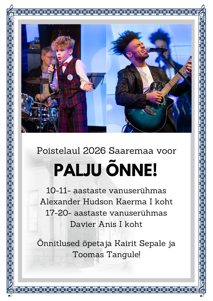 Poistelaul 2026 – Saaremaa voor – Alexander Hudson Kaerma ja Davier Anis