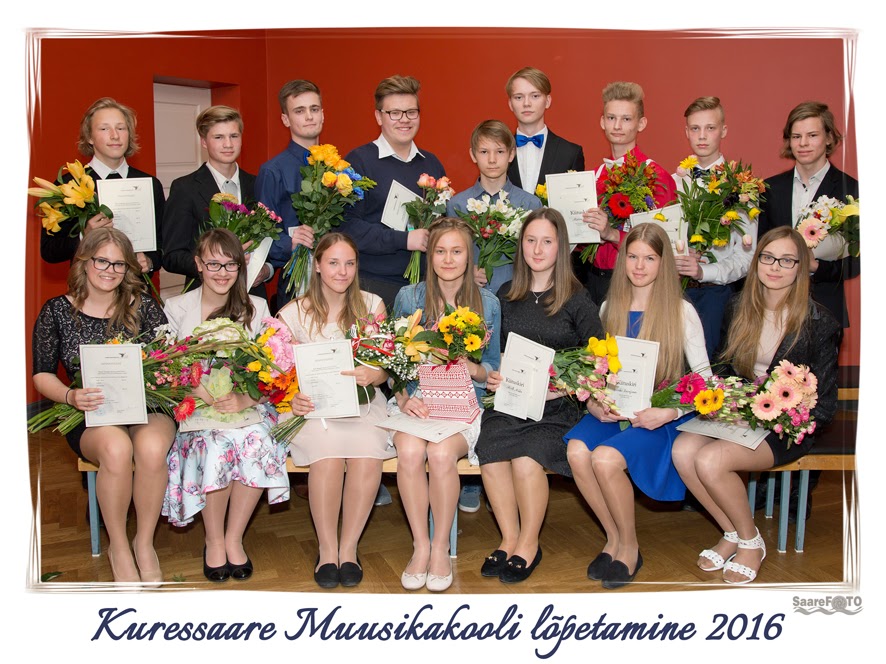 Kuressaare Muusikakooli 62. lend, 2016